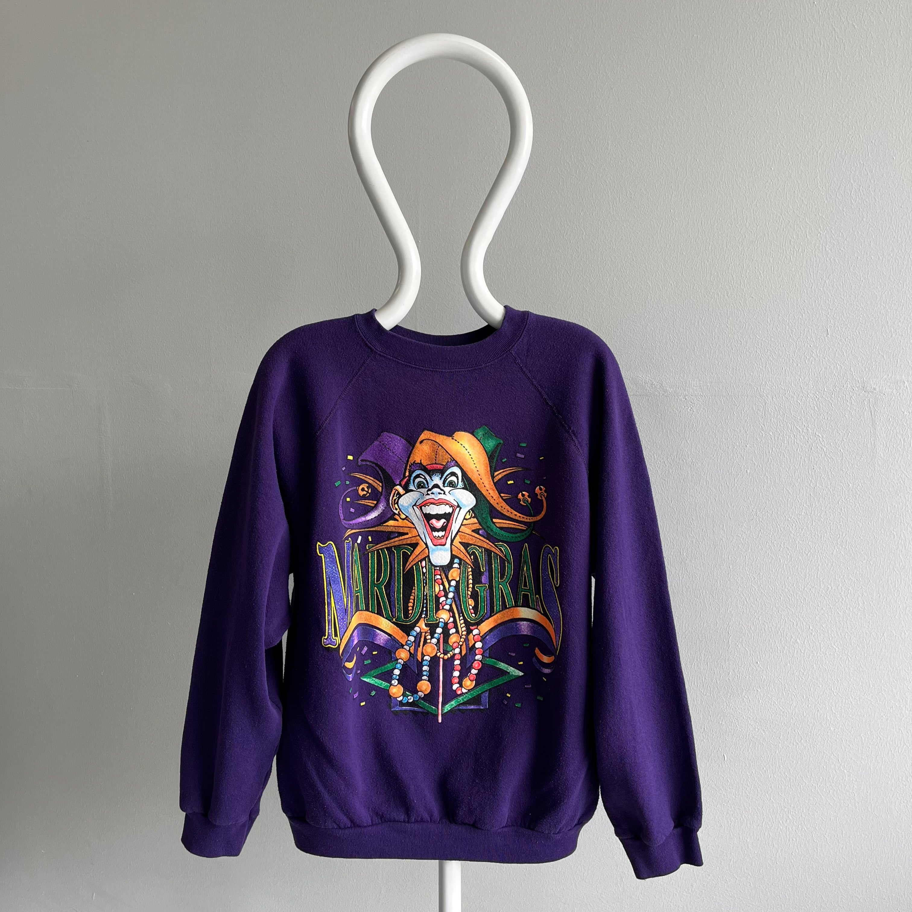1990s Mardi Gras Graphic Sweatshirt by Tultex