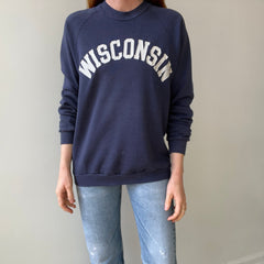 1970s Navy Wisconsin Sweatshirt