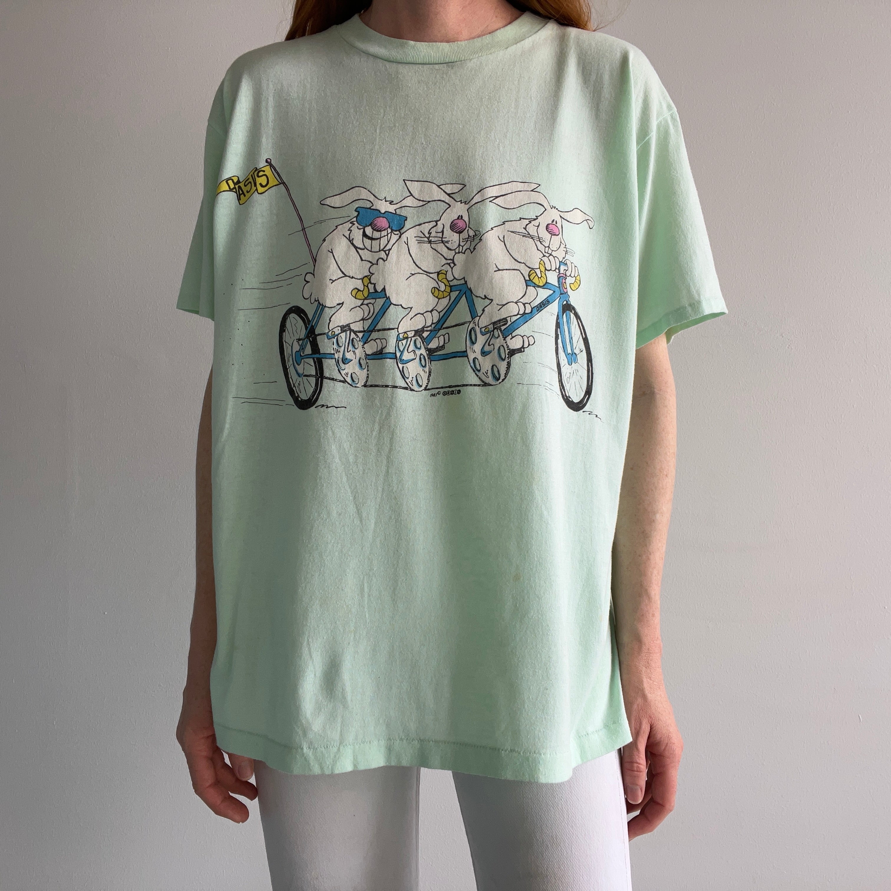 1985 Raleigh (?) Oasis Bike Front and Back T-Shirt - THE BACKSIDE!