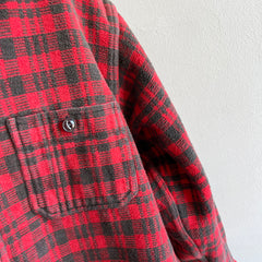 1970s Super Rad Heavy Knit Cotton Flannel/Jacket