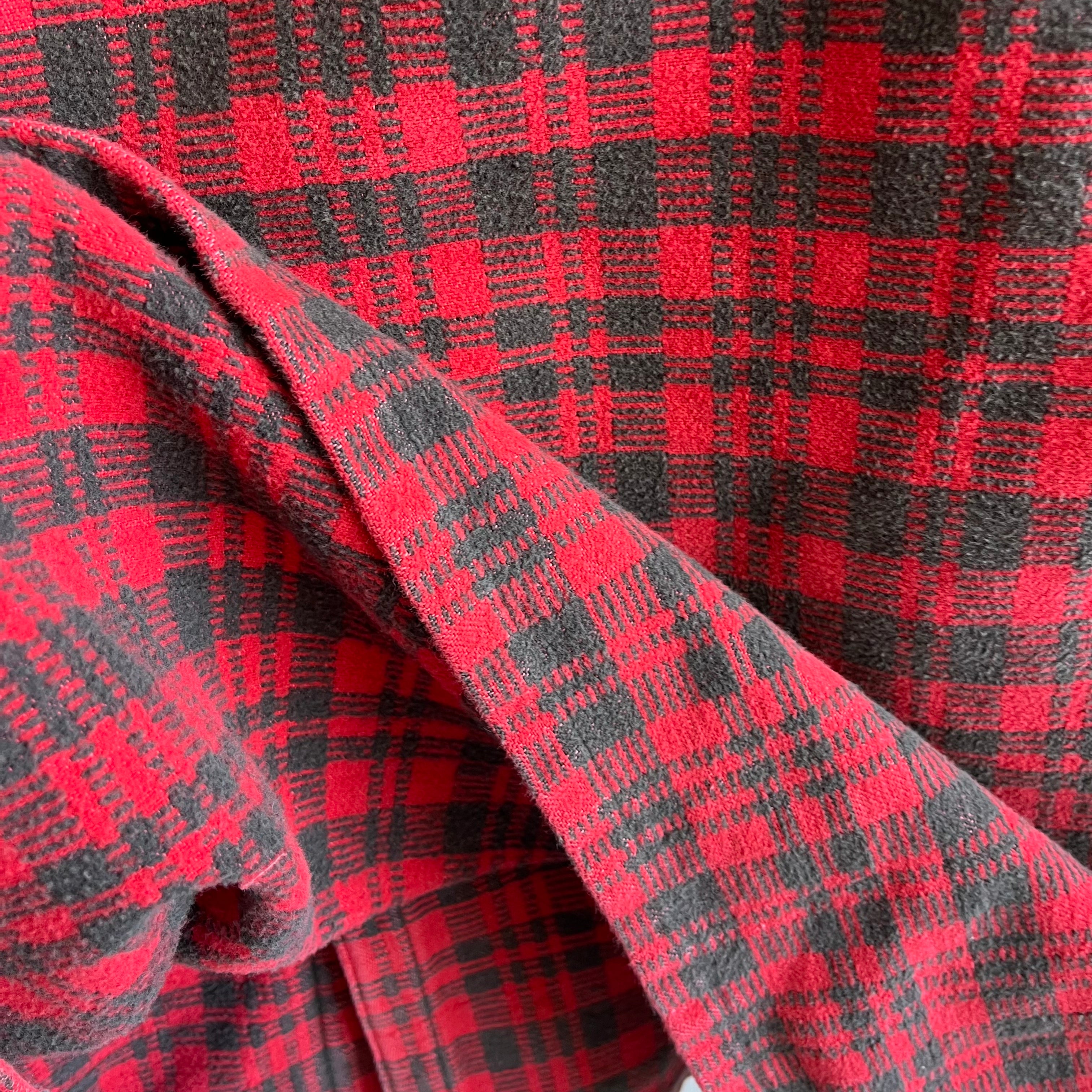 1970s Super Rad Heavy Knit Cotton Flannel/Jacket