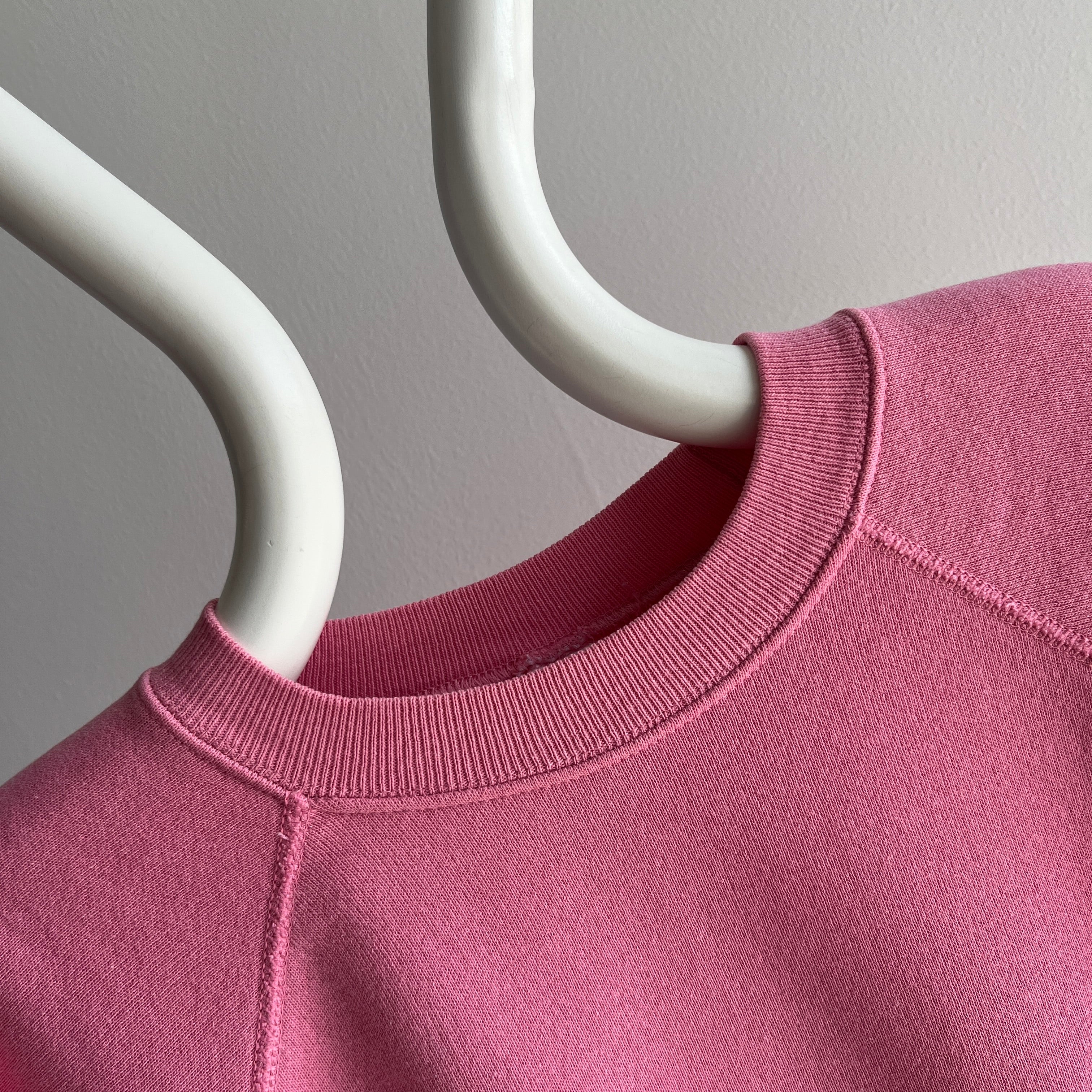 1980s Guava Pink Raglan by Hanes