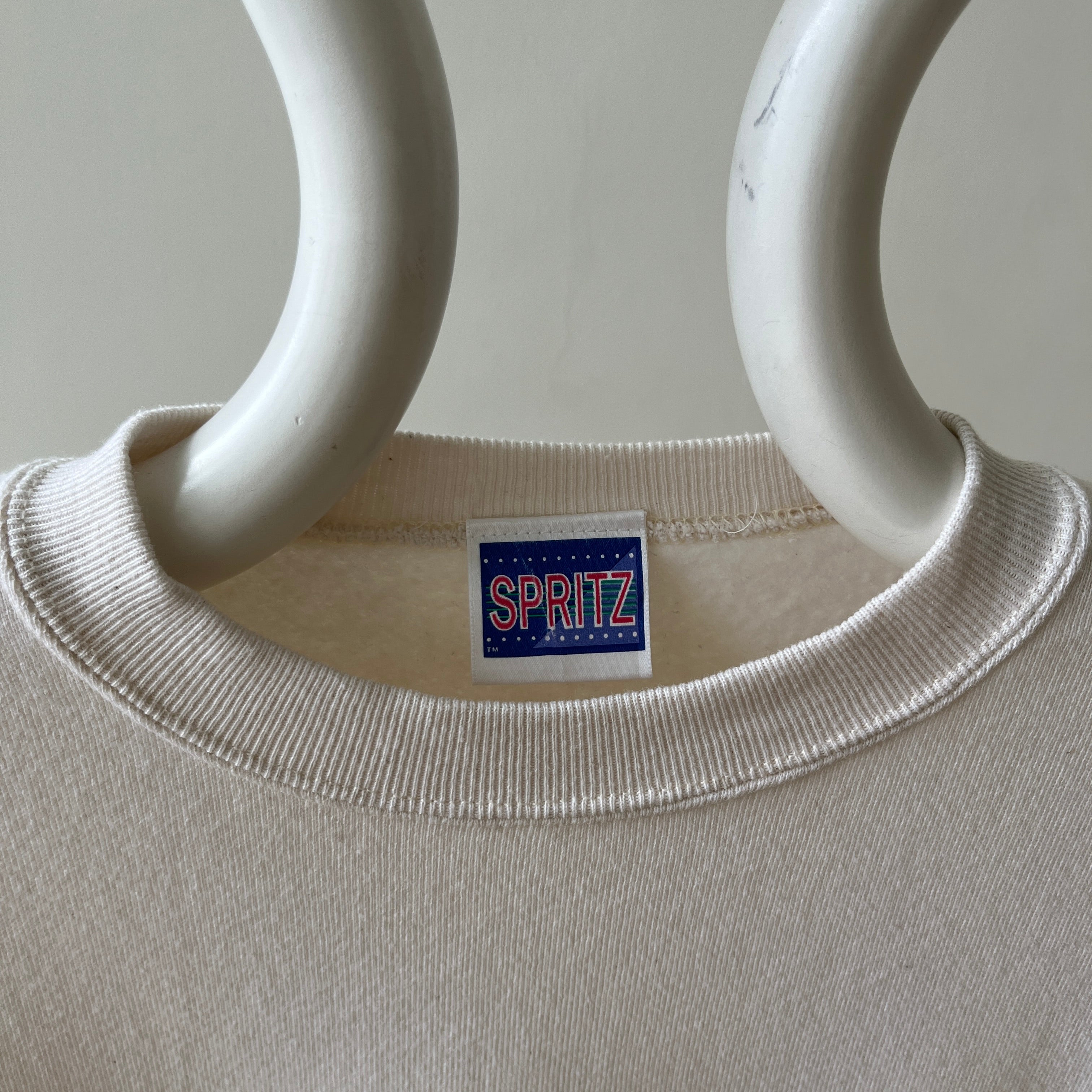1980s Blank Cream Sweatshirt - !!!!
