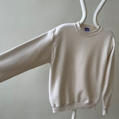 1980s Blank Cream Sweatshirt - !!!!