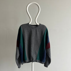 1980/90s Color Block Re-Dyed Sweatshirt