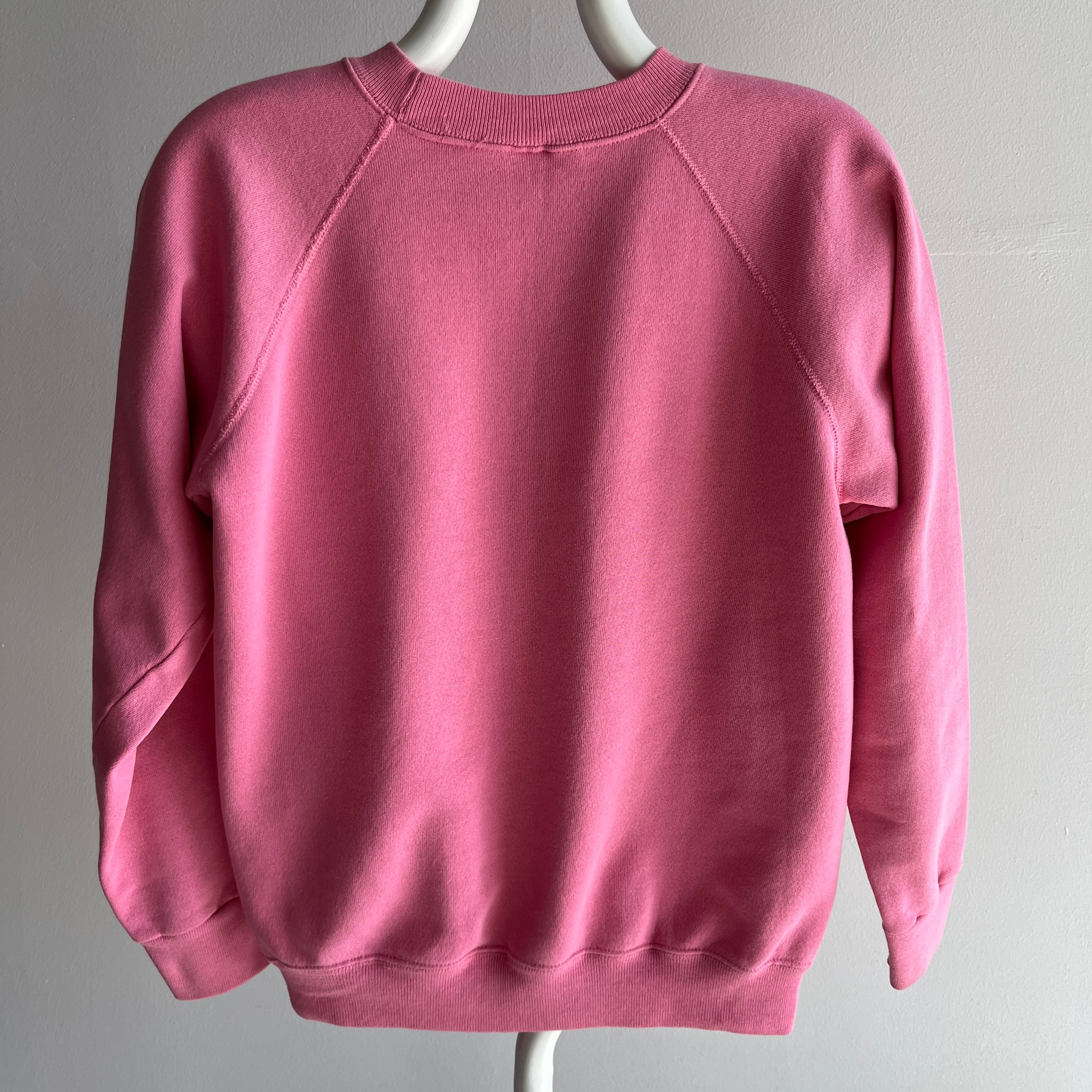 1980s Guava Pink Raglan by Hanes