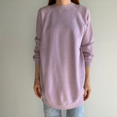 1970/80s Lilac Extra Long Sportswear Sweatshirt - SO. SOFT.