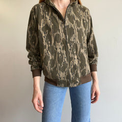 1980s Muleskins Camo Zip Up Hoodie