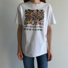 1980s Ithaca Chinese School Destroyed T-Shirt (Personal Collection Piece)