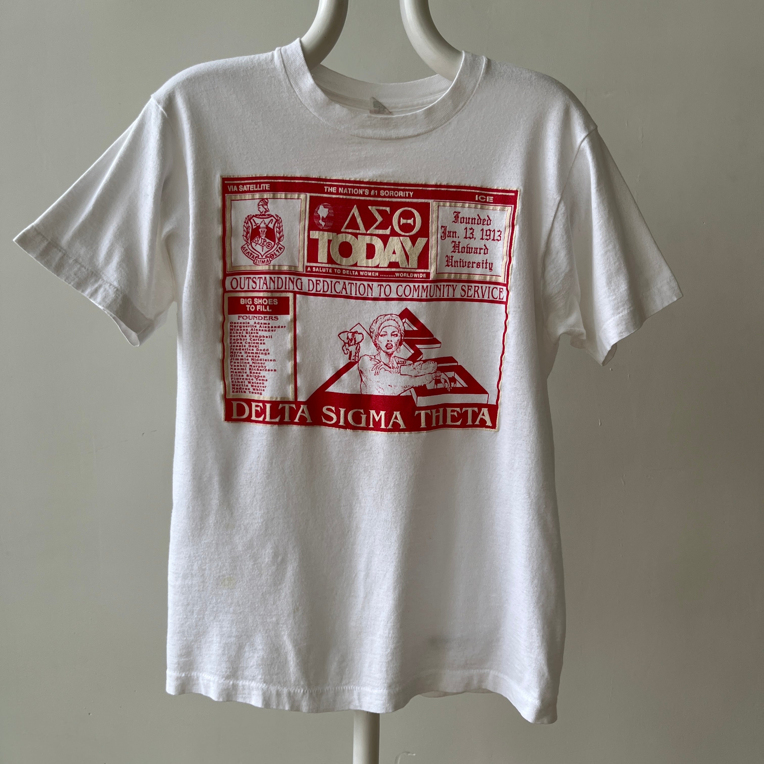 1980s Delta Sigma Theta T Shirt - Howard University