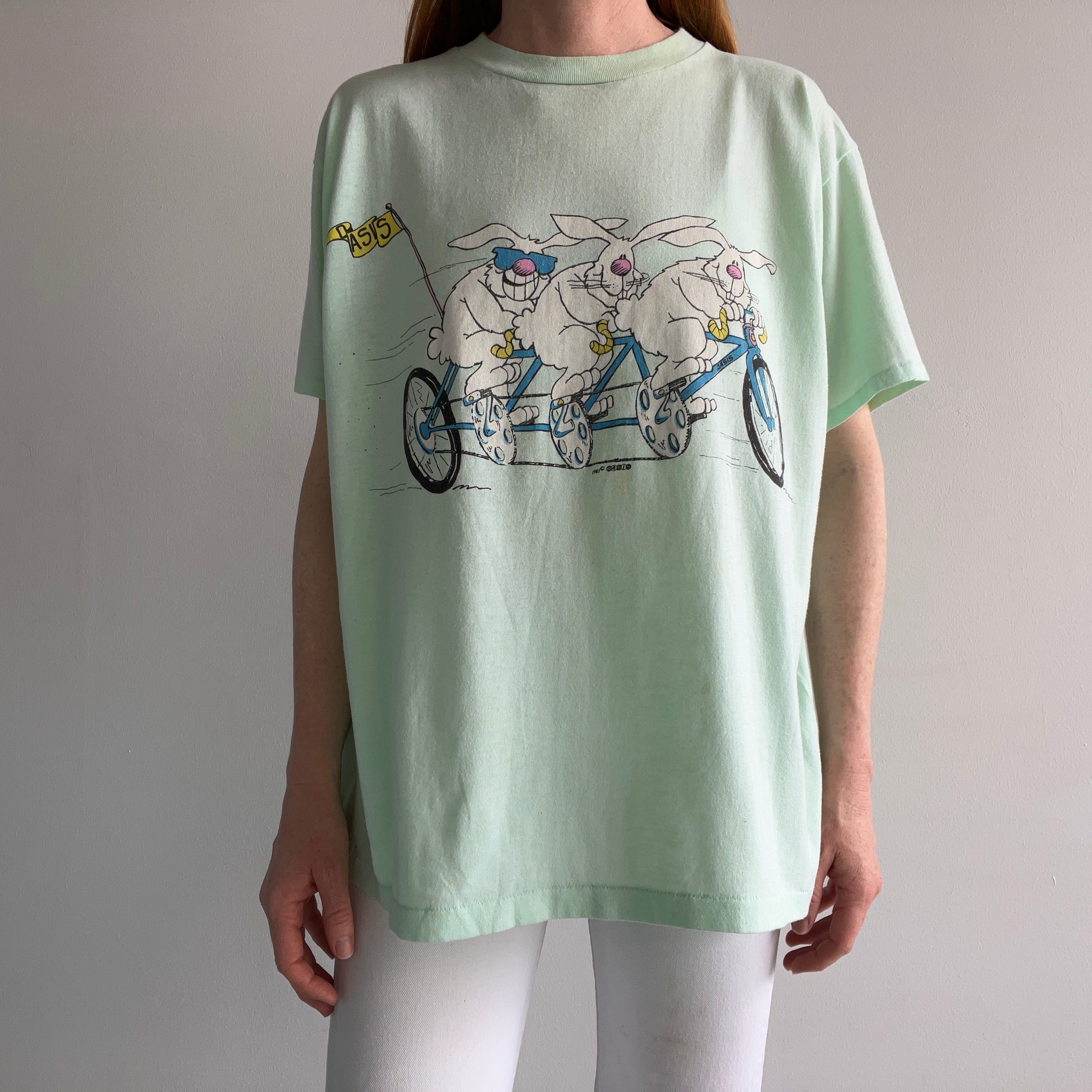 1985 Raleigh (?) Oasis Bike Front and Back T-Shirt - THE BACKSIDE!