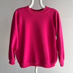 1980s Dragon Fruit Pink Raglan Sweatshirt