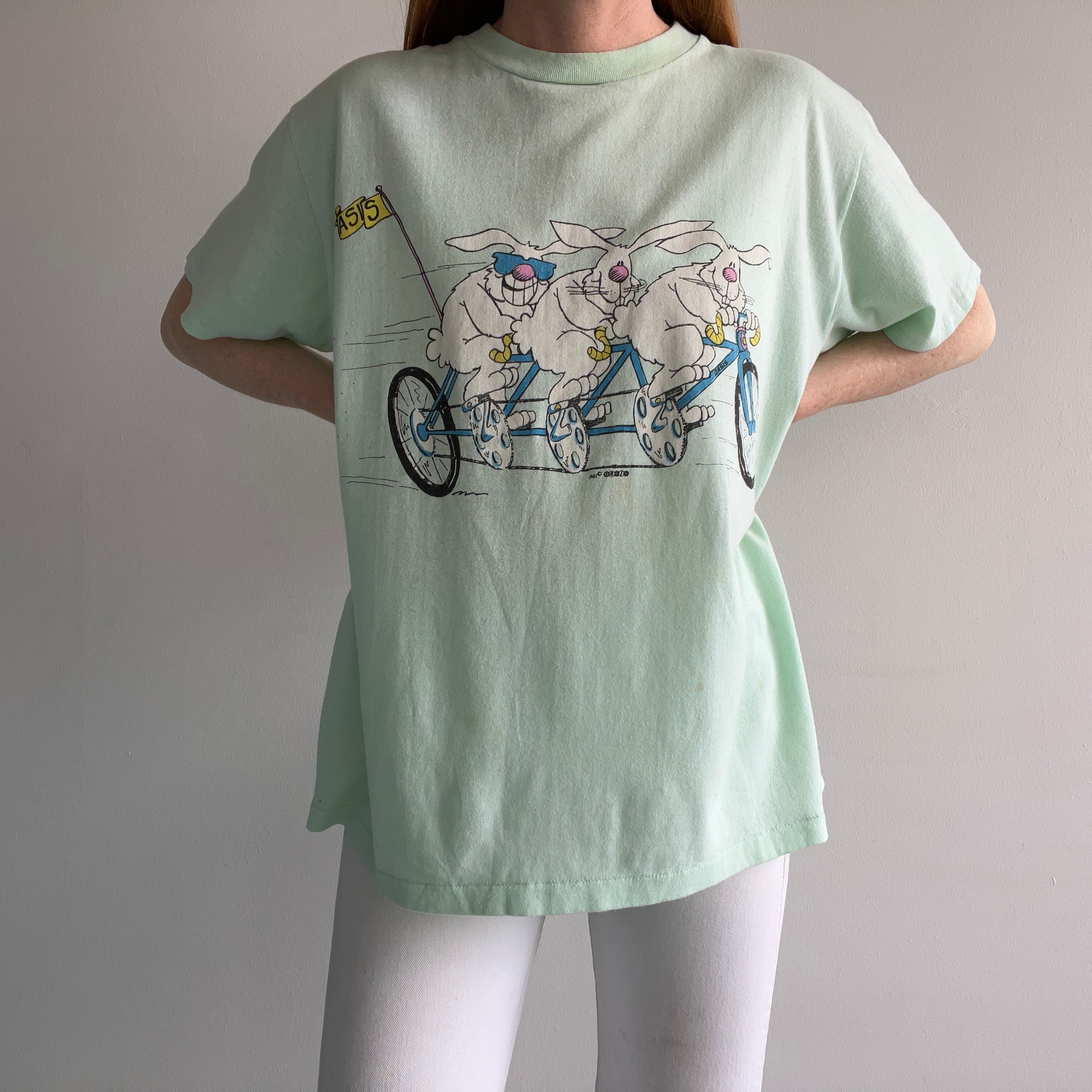 1985 Raleigh (?) Oasis Bike Front and Back T-Shirt - THE BACKSIDE!