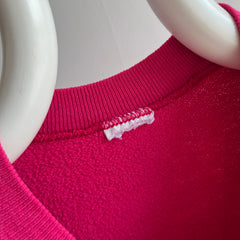 1980s Dragon Fruit Pink Raglan Sweatshirt