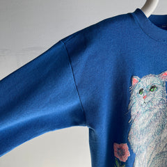 1980s Non Sequitur Oklahoma Cat Sweatshirt