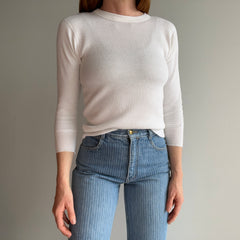 1970/80s Blank White Thermal - Smaller Size
