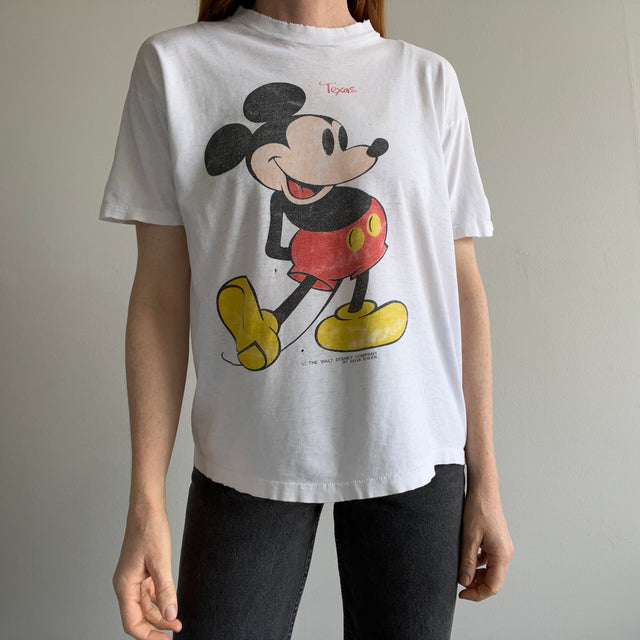 1980s Thinned Out Mickey T-Shirt