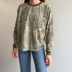 1980/90s Nicely Worn and Thin Advantage Long Sleeve Tree Camo