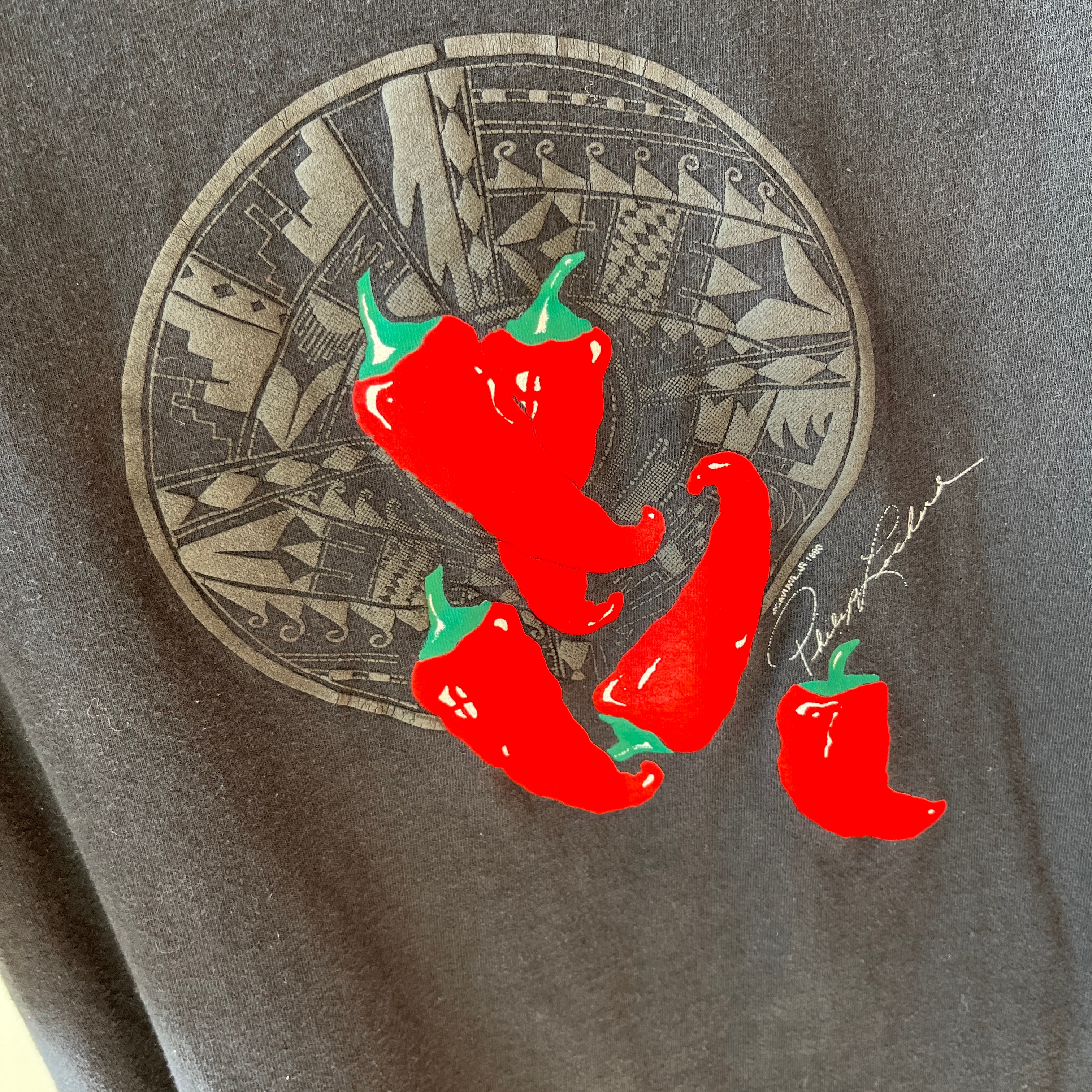 1990 Chili Pepper Cotton T-Shirt