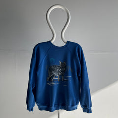 1991 Thinned Out and Worn Wolf Sweatshirt