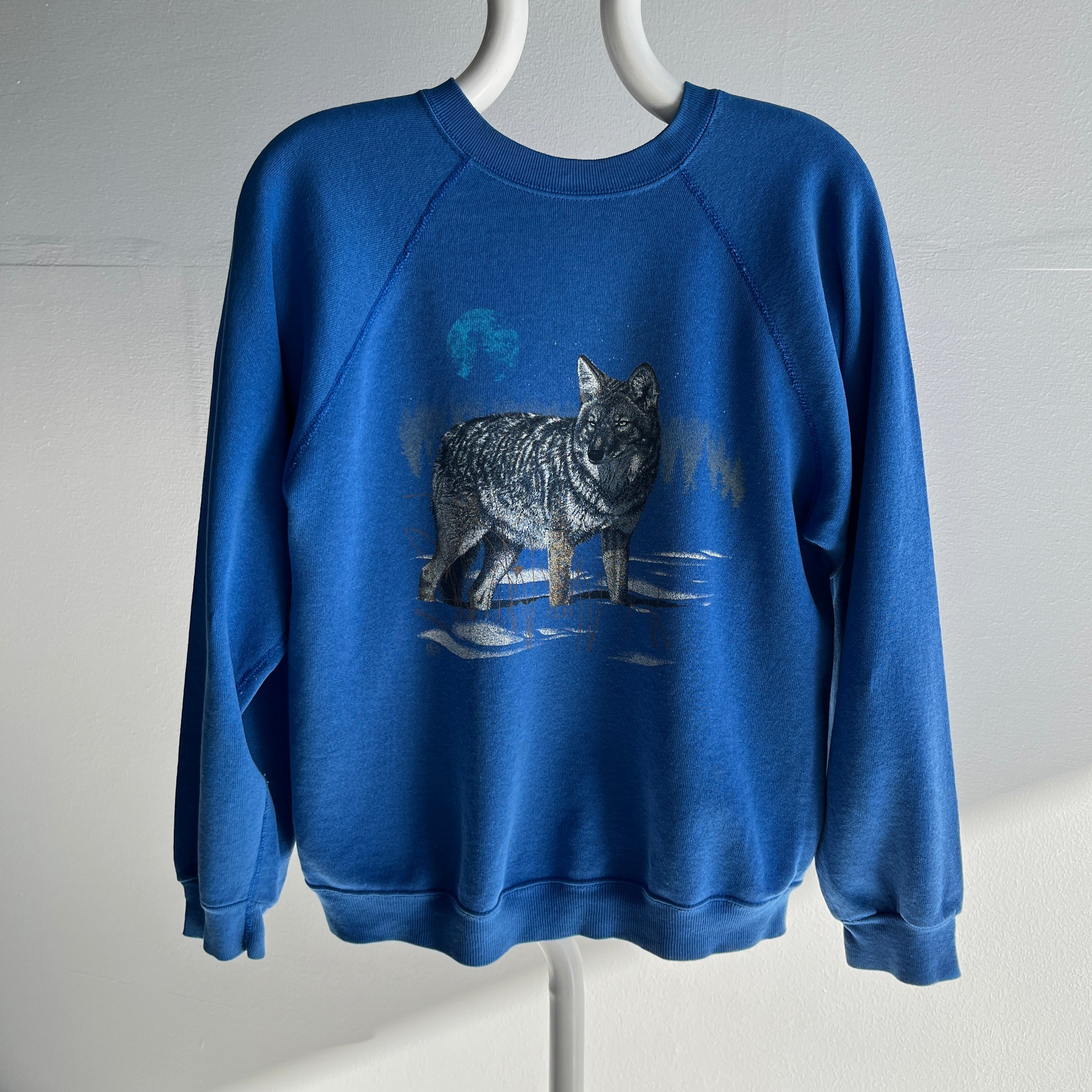 1991 Thinned Out and Worn Wolf Sweatshirt