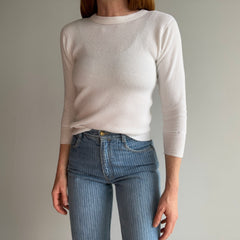 1970/80s Blank White Thermal - Smaller Size