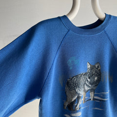 1991 Thinned Out and Worn Wolf Sweatshirt