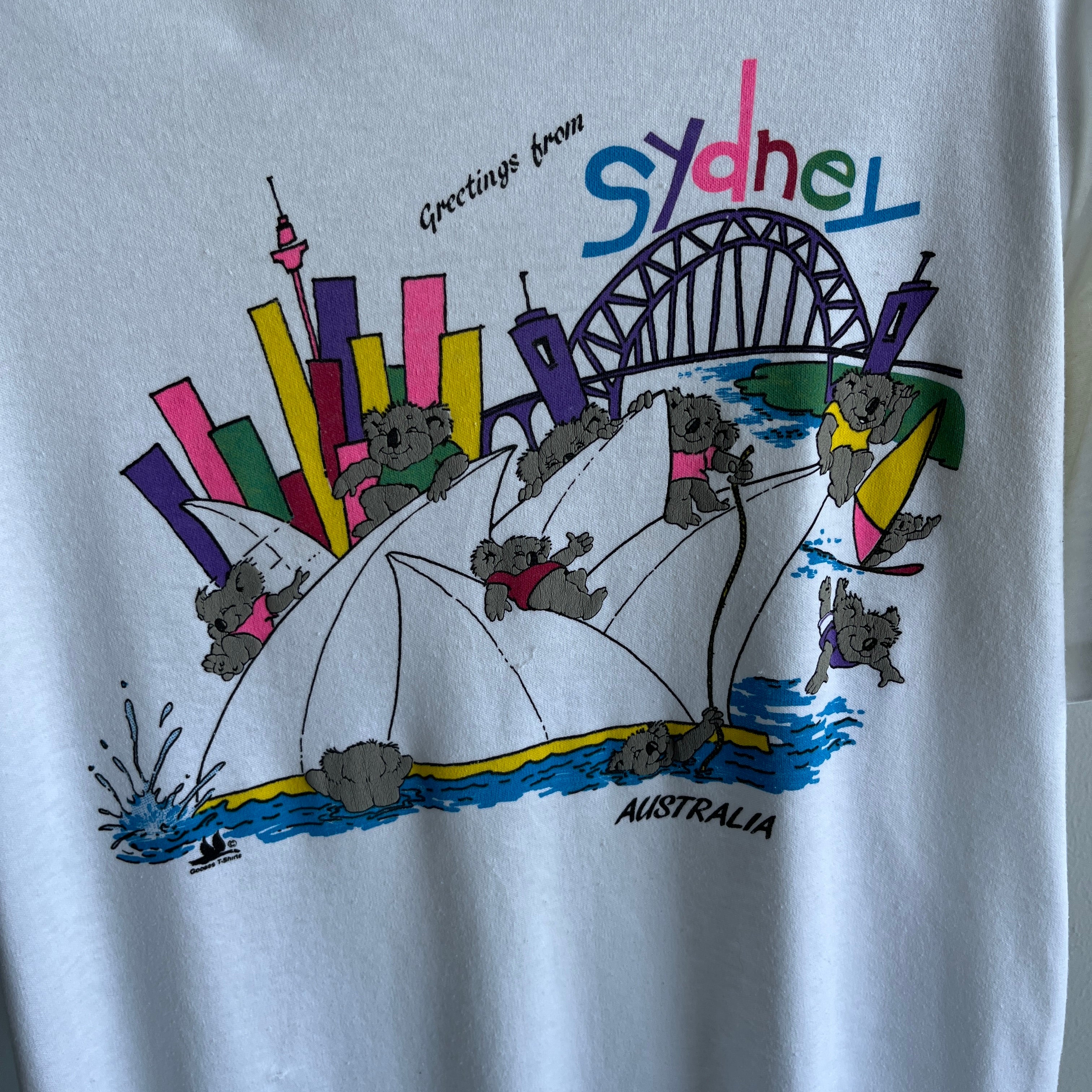 1980s Greetings From Sydney Australia Koala T-Shirt - WOW