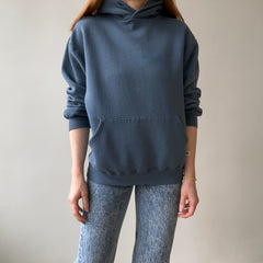 1990s Faded Blue/Grey Blank Russell Hoodie