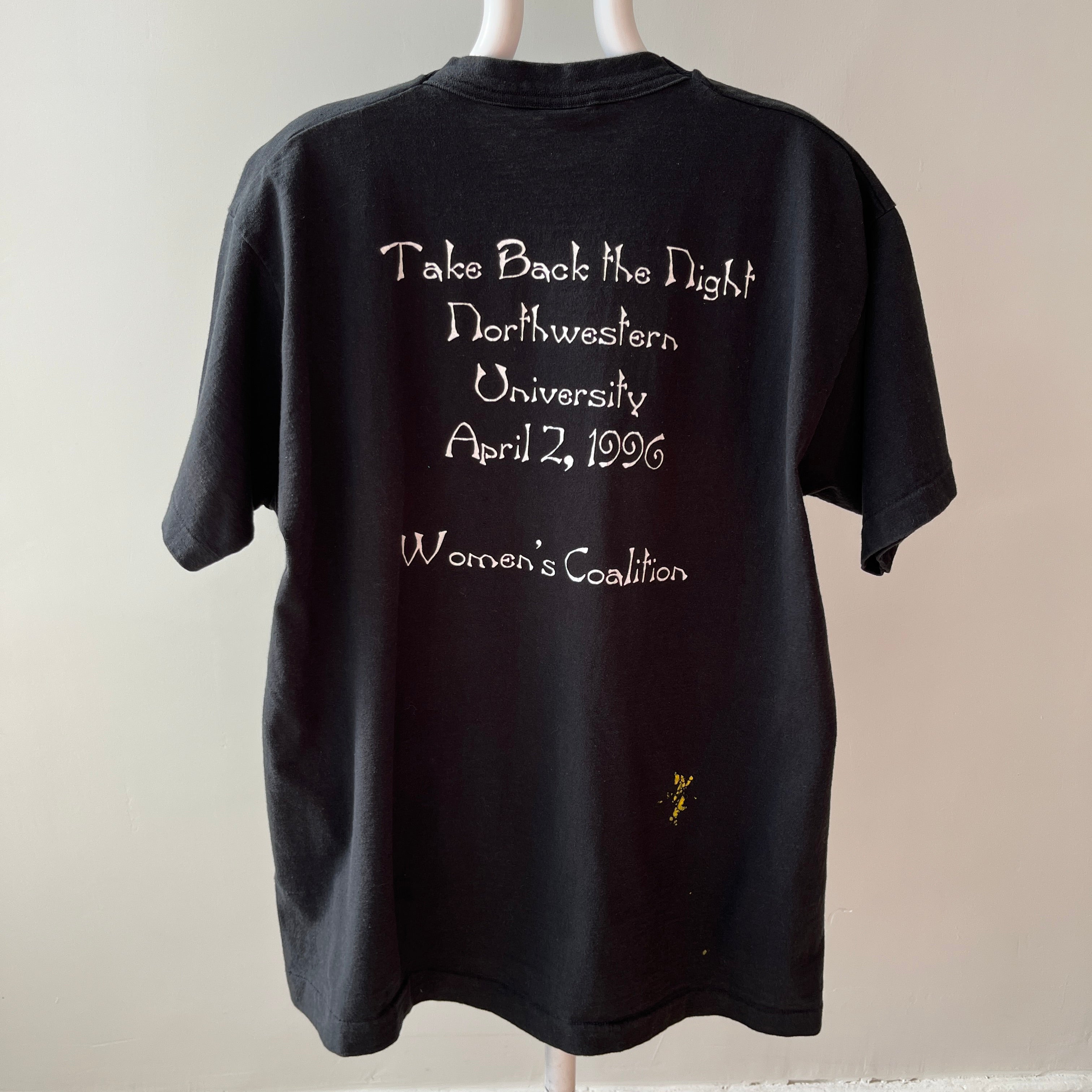 1996 Northwestern University Women's Coalition - Stop The Violence T-Shirt