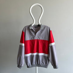 1980s Color Block Lightweight (Sweat?) Shirt