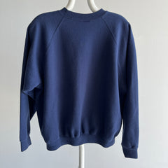 1990s Blank Navy Hanes Sweatshirt