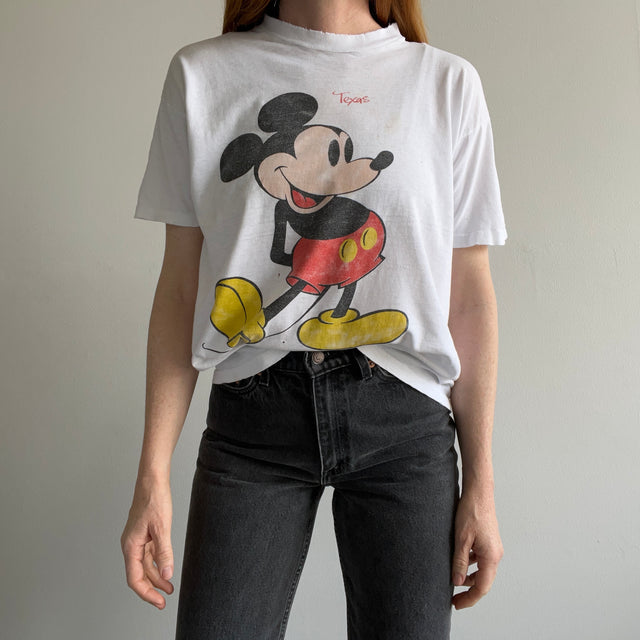 1980s Thinned Out Mickey T-Shirt