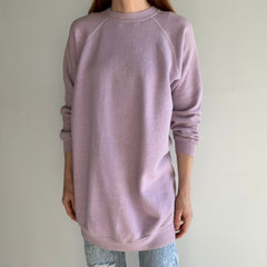 1970/80s Lilac Extra Long Sportswear Sweatshirt - SO. SOFT.