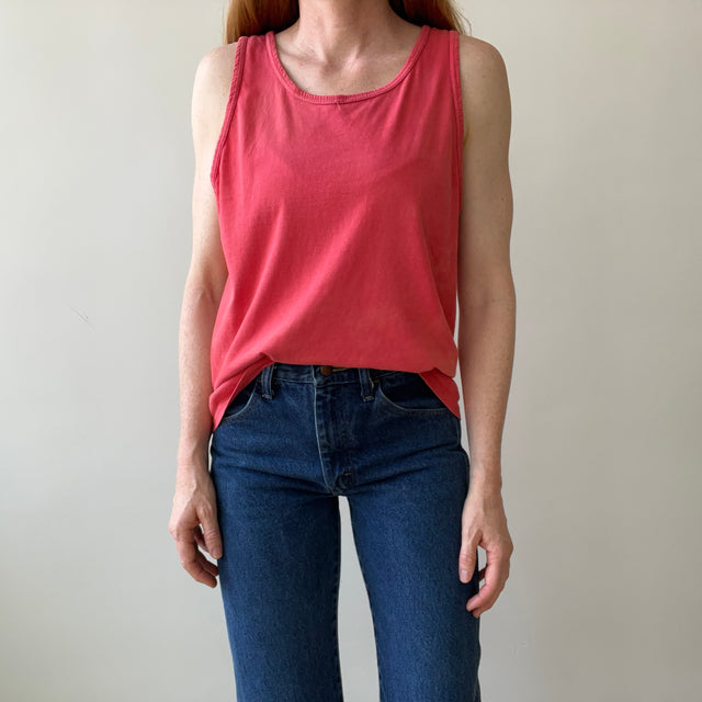 1980 Faded Red Long Beach California Tank-Top - LB Friends, THIS!
