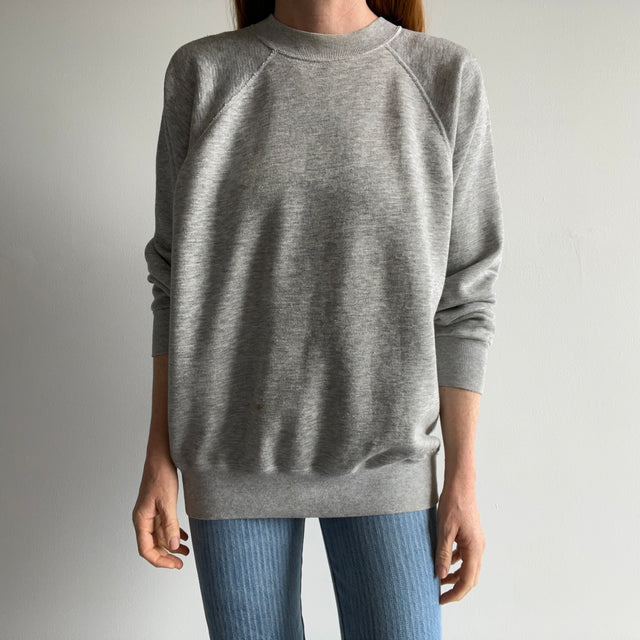 1980s Blank Gray Sweatshirt by Ultra Sweats