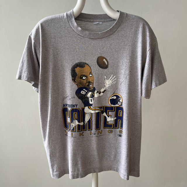 1980s Anthony Carter - Minnesota Vikings - T-Shirt - Hall Of Famer!