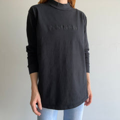 1980s Nantucket Mock Neck Long Sleeve T-Shirt - Cotton