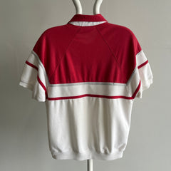 1980s St. John's Bay Warm Up/Shirt Color Block Polo