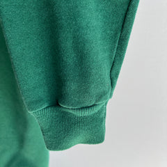 1980s White Spruce Green Raglan Sweatshirt - A Keeper!