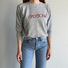 1980s Sassoon Tattered and Split Collar Sweatshirt - HOLY GREATNESS