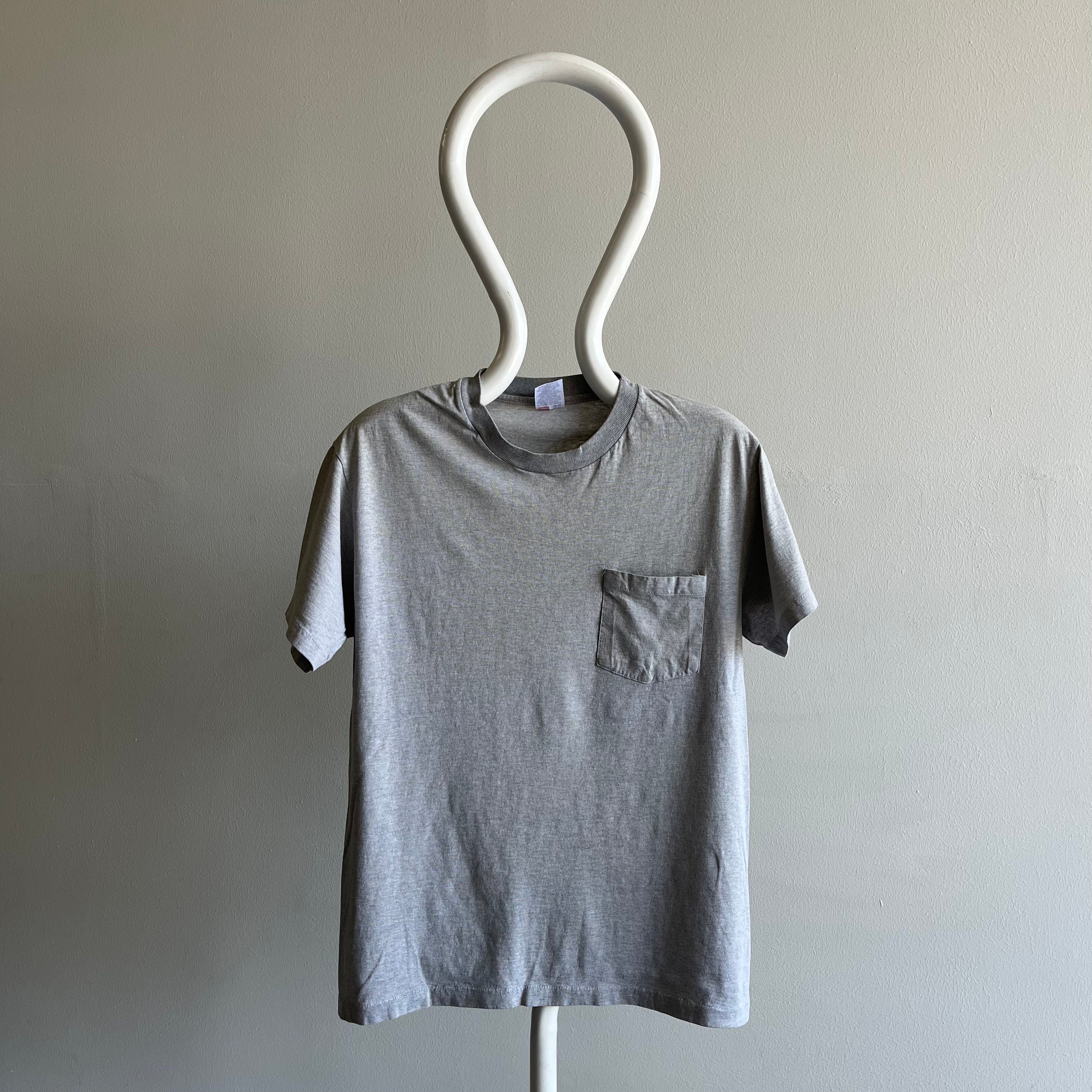 T-shirt à poche en coton vierge des années 1990/00