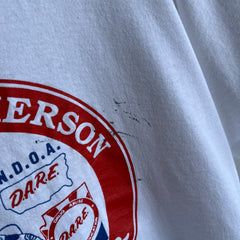 1980s Vote For Richerson For D.A.R.E. Treasurer Paint Stained T-Shirt