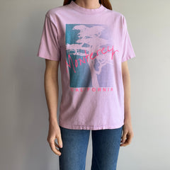 1980s Monterey California Faded Lilac/Pink Cotton T-Shirt