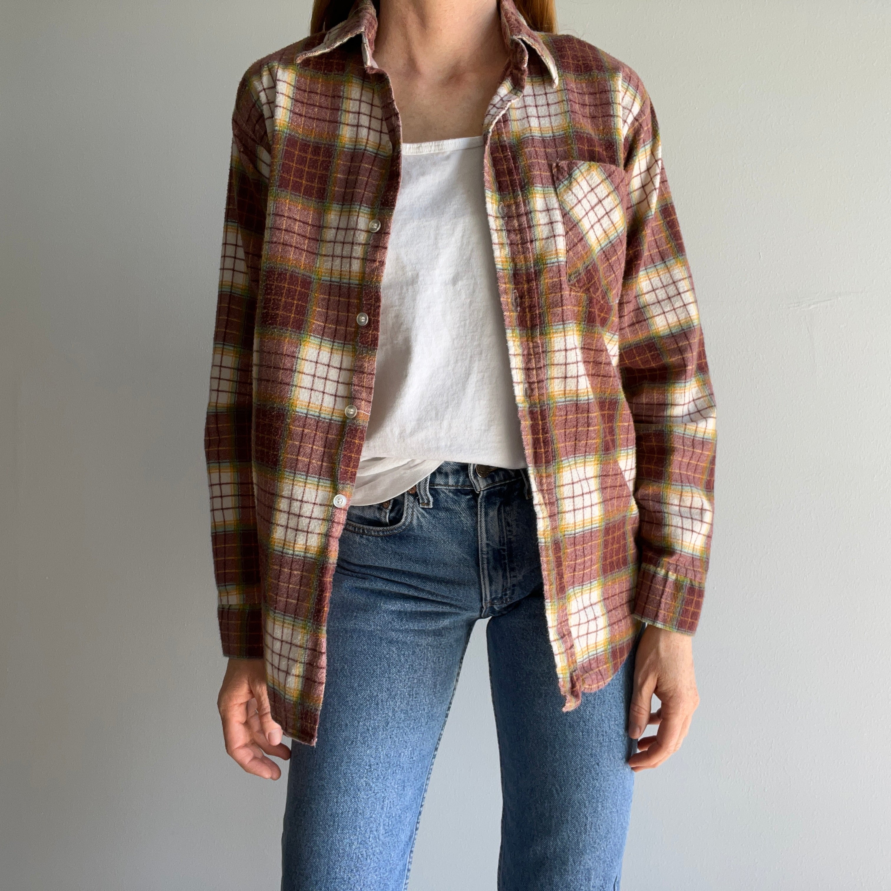 1970s Kings Road by Sears Single Sided Lightweight Flannel