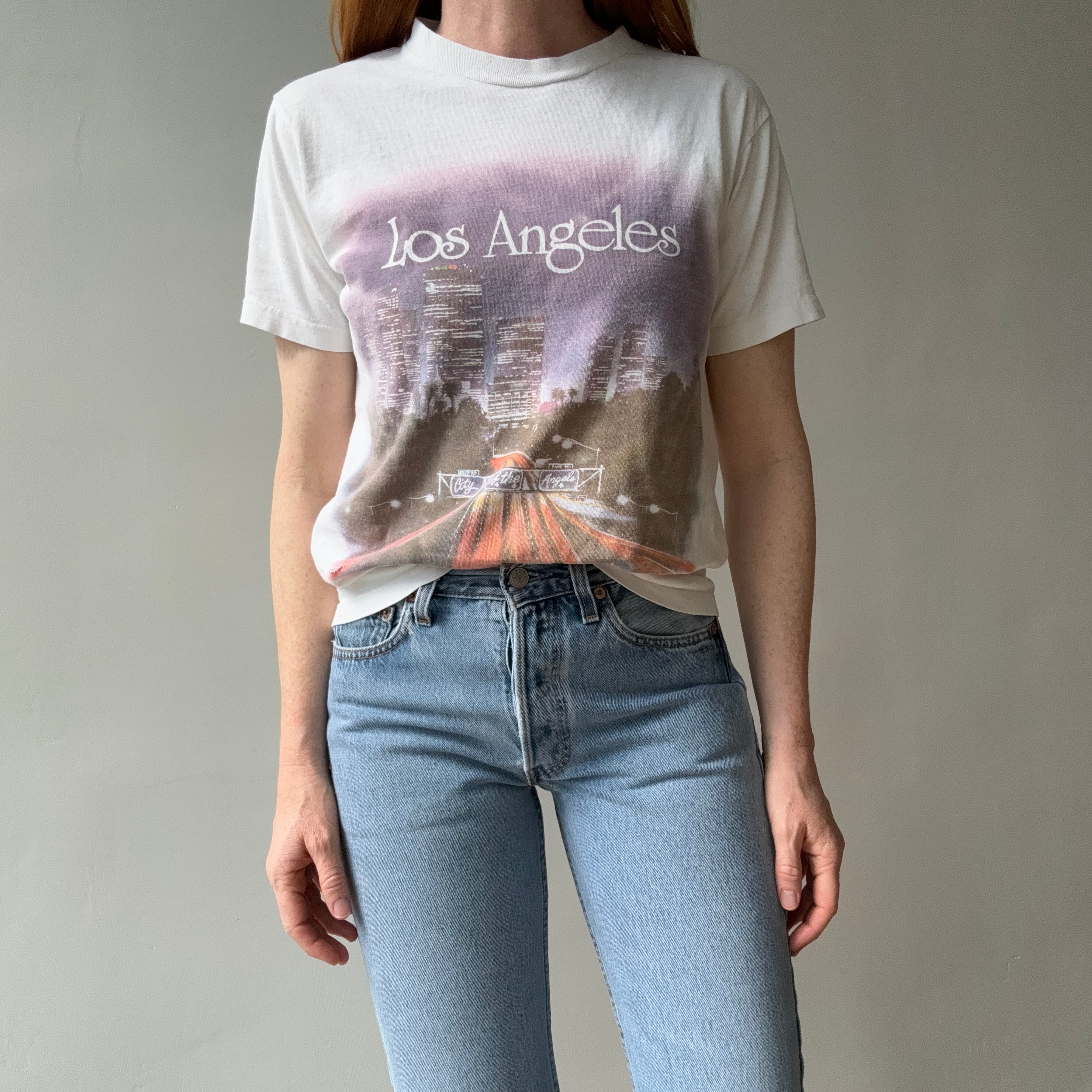 1980s Los Angeles Nicely Destroyed T-Shirt