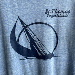 1978 St. Thomas Virgin Islands Super Stained, Thin and Worn Ring T-Shirt