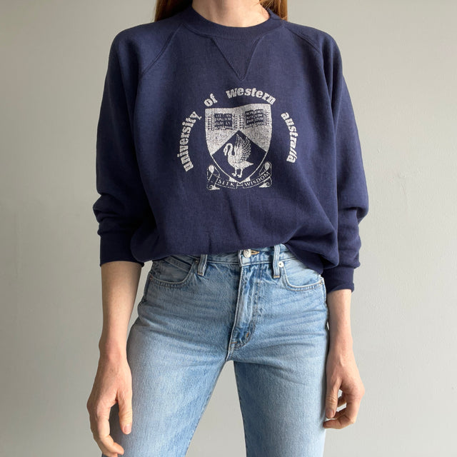 1970s University of Western Australia Faded and Worn Sweatshirt