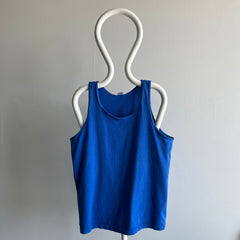 1980s Dodger Blue Cotton Tank Top by FOTL