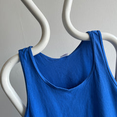 1980s Dodger Blue Cotton Tank Top by FOTL